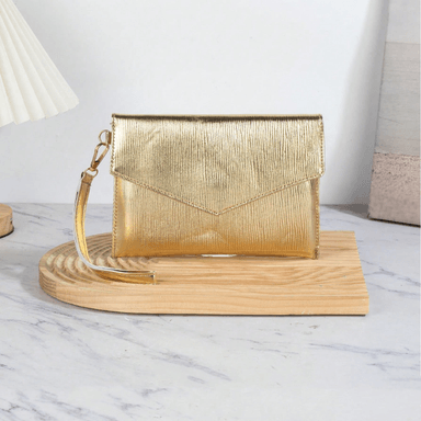 BOLSO DE MANO CLUTCH DORADO LUMIERE