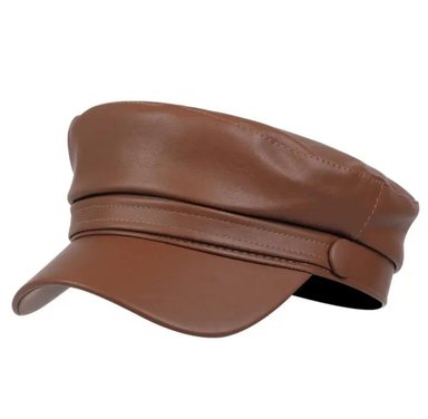 BOINA MILITAR INGLESA CUERINA PARA MUJER