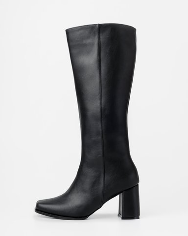BOTAS MUJER LB LIBBY CALZADOS NEGRO ATENAS PUNTA CUADRADA TACO 7 - 3