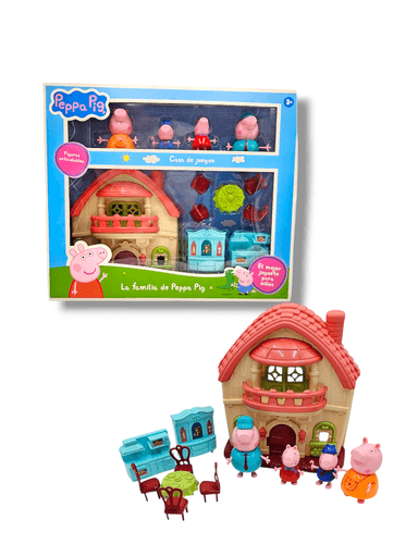 JUGUETE PEPPA PIG CASA 4 PERSONAJES