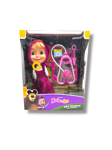 MASHA Y EL OSO MUÑECA MASHA MUSICAL CON SET MEDICO