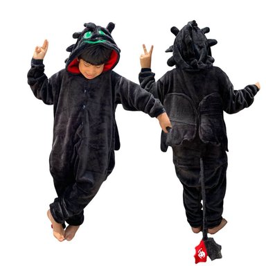 PIJAMA DRAGON CHIMUELO IMPORTADO PELUCHE CHIMUELO - TALLAS 4 HASTA 16