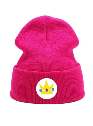 BEANIE PRINCESA PEACH CHULLO PELUCHE MARIO BROS - NIÑOS Y ADULTOS