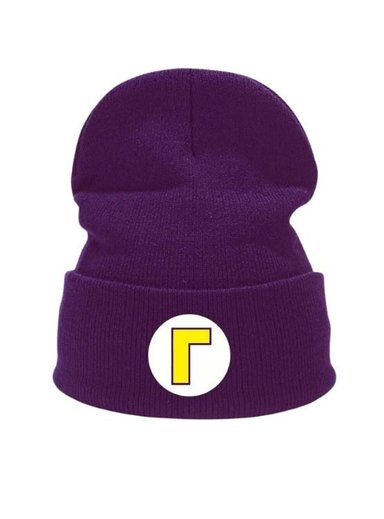 BEANIE WALUIGI CHULLO PELUCHE MARIO BROS - NIÑOS Y ADULTOS