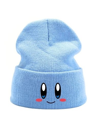 BEANIE KIRBY CELESTE IMPORTADO PELUCHE KIRBY - NIÑOS Y ADULTOS