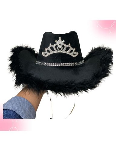 SOMBRERO VAQUERITA COWGIRL HAT NEGRO