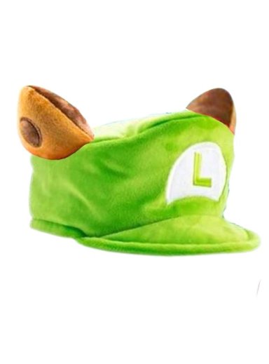 GORRO LUIGI MAPACHE GORRA MARIO BROS DISFRAZ