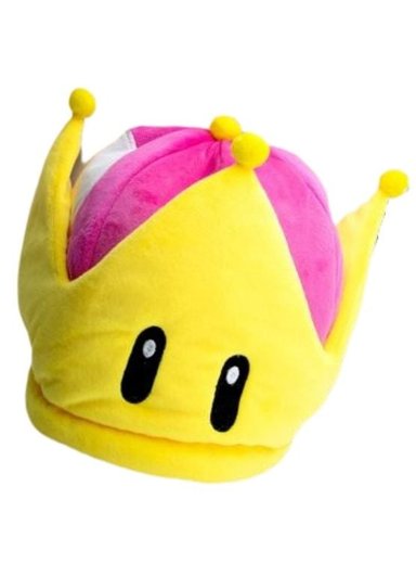 GORRO PRINCESA PEACH GORRA MARIO BROS PELUCHE - NIÑOS Y ADULTOS