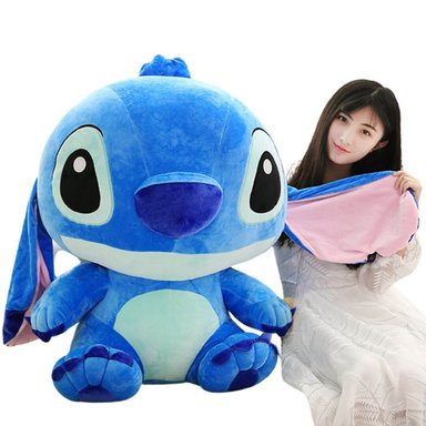 PELUCHE BABY STITCH AZUL GIGANTE - MIDE 85 CM ALTO - 1