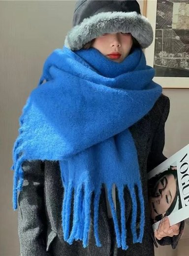 BUFANDAS CHUNKY AZULINO CASHMERE 200X45 CMS MAXIBUFANDAS