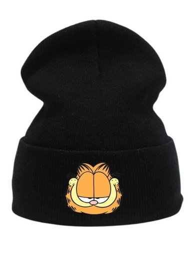BEANIE GARFIELD NEGRO CHULLO PELUCHE GARFIELD - NIÑOS Y ADULTOS