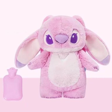 PELUCHE STITCH ANGELA + BOLSA AGUA CALIENTE COLICOS LOTSO - 1