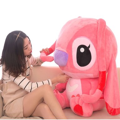 PELUCHE BABY STITCH ROSADO ANGELA MIDE 85 CM - 2