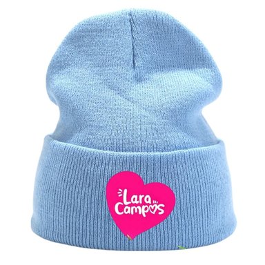 BEANIE RANA LARA CAMPOS PELUCHE  CELESTE - NIÑOS Y ADULTOS