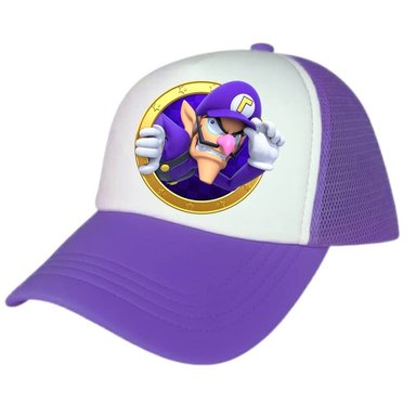 GORRA WALUIGI PELUCHES SUPER MARIO BROS - NIÑOS Y ADULTOS