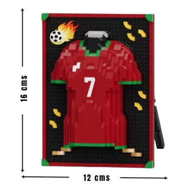 BLOQUES ARMABLES CAMISETA PORTUGAL MUNDIAL 2026 PELUCHES - MIDE 12 CM ALTO - 3