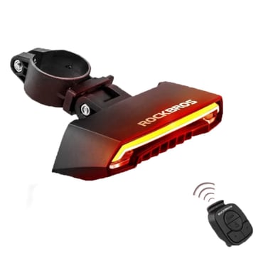 LUZ TRASERA ROCKBROS LKWD-R1 PARA BICICLETA CON CONTROL REMOTO - 1