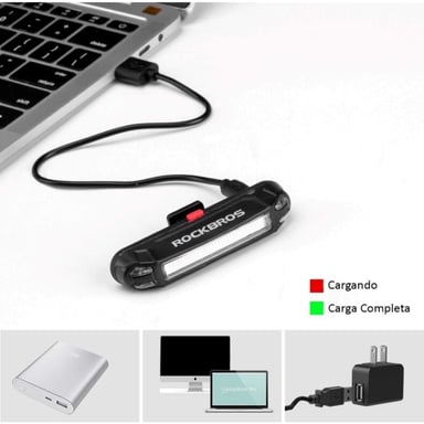 LUZ TRASERA ROCKBROS A54BK PARA BICICLETA CON TECNOLOGÍA LED - 2