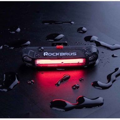 LUZ TRASERA ROCKBROS A54BK PARA BICICLETA CON TECNOLOGÍA LED - 4