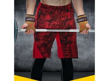 MUÑEQUERA TMT B59 CUERO MARRÓN STRAPS GIMNASIO - 5