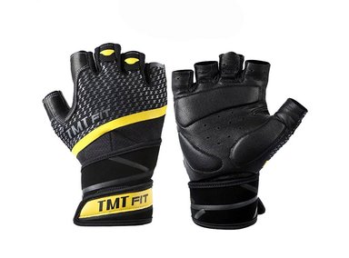 GUANTES TMT NEGRO GIMNASIO LEVANTAMIENTO PESAS