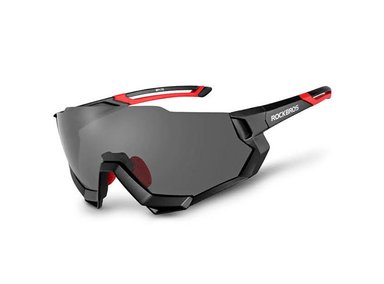 LENTES ROCKBROS NEGRO DEPORTIVOS POLARIZADOS CICLISMO PROTECCIÓN UV 10131