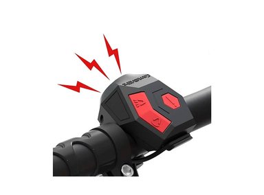 TIMBRE RECARGABLE BICICLETA 120 DB CON ALARMA ANTIRROBO - 2