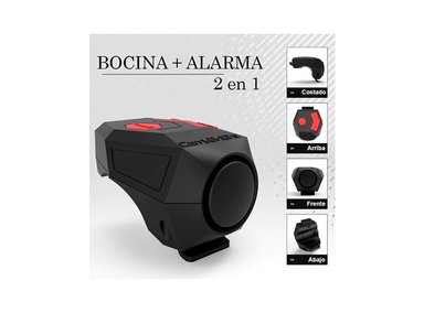 TIMBRE RECARGABLE BICICLETA 120 DB CON ALARMA ANTIRROBO - 4