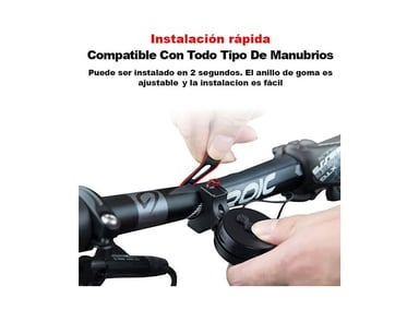 TIMBRE T002S BOCINA RECARGABLE 100 DB BICICLETA - 4