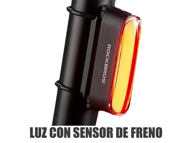 LUZ LED TRASERA MAGNETICA CON SENSOR DE FRENO PARA BICICLETA - 2