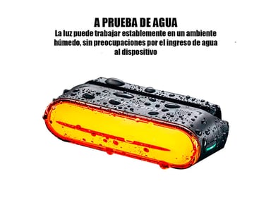 LUZ LED TRASERA MAGNETICA CON SENSOR DE FRENO PARA BICICLETA - 3