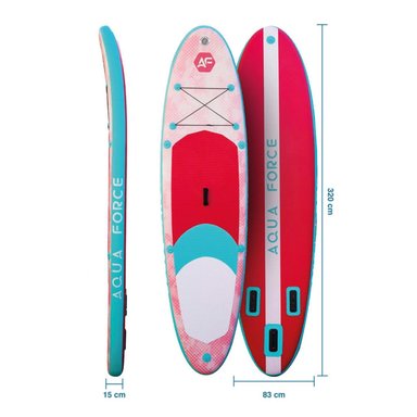 TABLA SURF AQUA FORCE 10’6” A1 PINK STAND UP PADDLE - 4