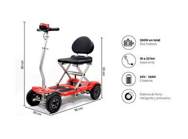 SCOOTER ELÉCTRICO FIRST CARE PRO S5 LITE PRO PLEGABLE - 2