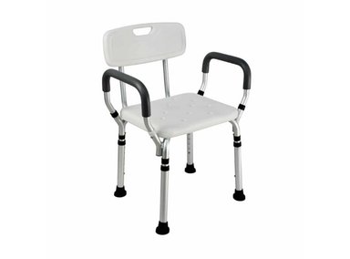 SILLA DE DUCHA CON APOYA BRAZOS PARA BAÑO