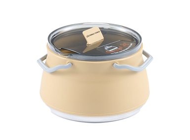 OLLA TERRA FORCE SILICONA BEIGECAMPING PLEGABLE 1 L