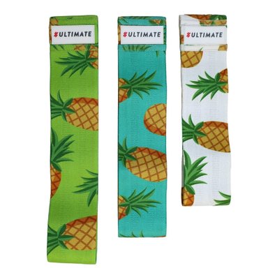BANDAS ELÁSTICAS ULTIMATE FITNESS PINEAPPLE MULTICOLOR PACK 3 HIP LOOP GLUTE LIMITED EDITION - 2