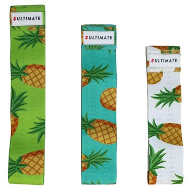 BANDAS ELÁSTICAS ULTIMATE FITNESS PINEAPPLE MULTICOLOR PACK 3 HIP LOOP GLUTE LIMITED EDITION - 3
