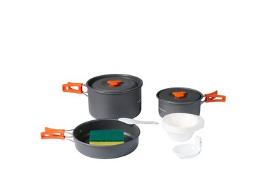 SET OLLAS ALUMINIO CAMPING 3 PIEZAS