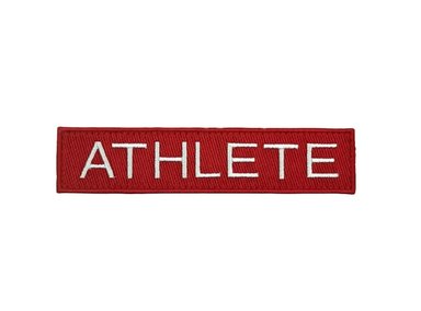 PARCHE ULTIMATE FITNESS ATHLETE BORDADO ROJO