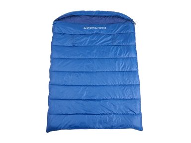 SACO DORMIR TERRA FORCE DOBLE CLIMA CÁLIDO AZUL