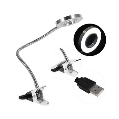 LÁMPARA ESCRITORIO CC GRIS CON CLIP