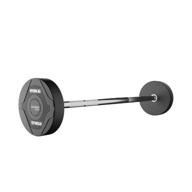 BARRA RECTA ULTIMATE FITNESS ACERO PESO FIJO 20 KG
