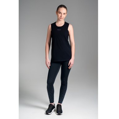POLO TODA ACTIVIDAD MUJER ULTIMATE FITNESS BLACK ALGODÓN CASUAL SIN MANGAS