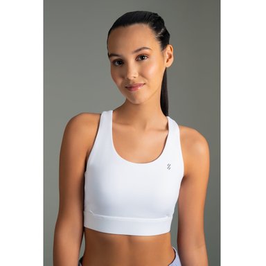 BRA DEPORTIVO TODA ACTIVIDAD MUJER ULTIMATE FITNESS WHITE BLANCO