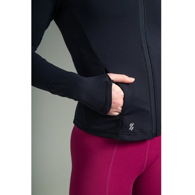 CASACA TODA ACTIVIDAD MUJER ULTIMATE FITNESS VINTAGE BLACK DEPORTIVA FULL ZIPPER - 4