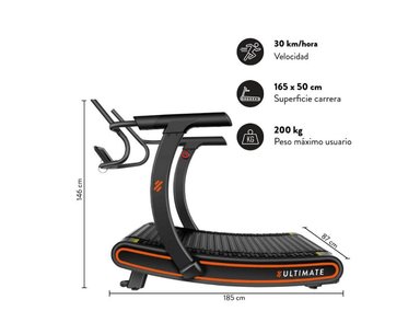 TROTADORA ULTIMATE FITNESS C1000 CURVA ELITE - 2