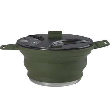 OLLA SILICONA PLEGABLE 2,4L - CAMPING MILITAR
