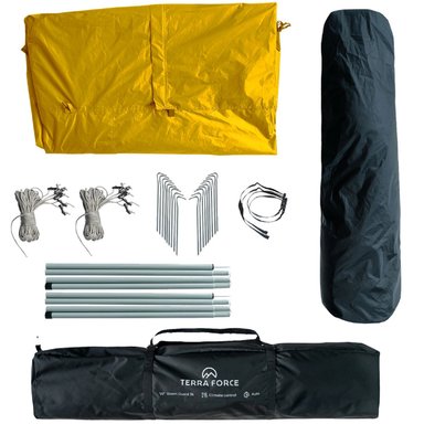 CARPA 3 ESTACIONES 6 PERSONAS STORM GUARD AUTO-FRESH 3K AMARILLO - 5