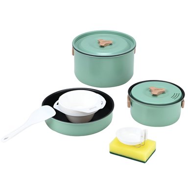 SET OLLAS ALUMINIO ANTI-ADHERENTE 3 PIEZAS TURQUESA