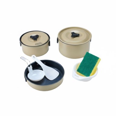 SET OLLAS ALUMINIO CAMPING 3 PIEZAS ARENA